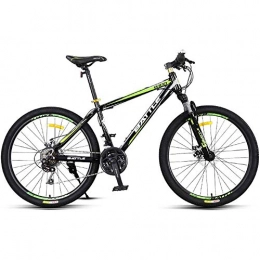 Gnohnay Vélos de montagnes 26 Pouces 24 Vitesses Vélo de Montagne, Cadre en Acier À Haute Teneur en Carbone Vélo VTT, Adulte Hommes Femmes Véhicule Tout Terrain, Vert, 26 inches