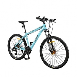 AEDWQ Vélos de montagnes AEDWQ 21 Vitesses Vitesse Variable De Vlo De Montagne, 26 Pouces en Aluminium Cadre en Alliage, Double Suspension Double Frein Disque, Type De Vlos Spoke, VTT Pneus, Noir Et Vert