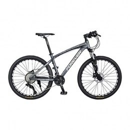 AEDWQ Vélos de montagnes AEDWQ 36 Vitesses VTT, 26 Pouces Cadre en Alliage D'aluminium, Double Suspension Double Disque De Frein Hydraulique, Type De Vlo Spoke, VTT Pneus, Noir