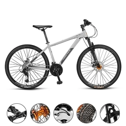 Bananaww Vélos de montagnes Bananaww VTT en Aluminium, Frein à Disque, 27 Vitesses, 26 Pouces, Mountainbike Tout Suspension, Hardtail VTT Vélo Tout Terrain pour Femmes et Hommes