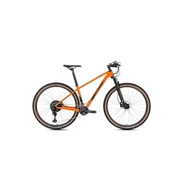  Vélos de montagnes Bicycles for Adults 24 Speed MTB Carbon Fiber Mountain Bike with 2 * 12 Shifting 27.5 / 29 inch Off-Road Bike (Color : Orange, Size : Small)