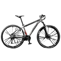  Vélos de montagnes Bicycles for Adults 29 inch Shock Absorber Mountain Bike Aluminum Alloy Bicycle Female and Male 33 Variable Speed Road Bike (Color : Gray, Size : 26inch 24speed)