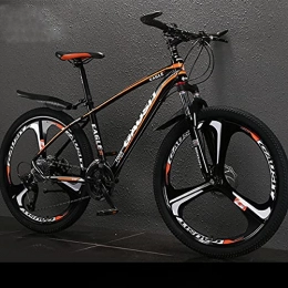 PBTRM vélo Bike Vélo 26 Pouces 30 Vitesses VTT pour Hommes Et Femmes, Cadre en Aluminium Ultraléger, Roue Frein Double Disque, Orange