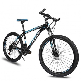 Bike vélo Bike Vélo Vélo Vélo de plein air Fitness Vélo de montagne portable, vélo de route, vélo de queue rigide, vélo de 26 pouces, vélo adulte en acier au carbone, vélo de vitesse 21 / 24 / 27, vélo coloré, bleu