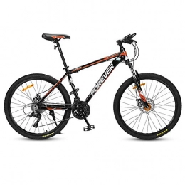 Chengke Yipin Vélos de montagnes Chengke Yipin Outdoor Mountain Bike Bicycle Speed Bicycle 26 inch High Carbon Steel Frame Student Youth Shock Absorber Mountain Bike-Orange_27 Vitesses