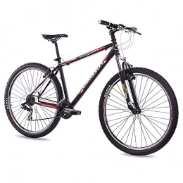 CHRISSON Vélos de montagnes Chrisson VTT Hardtail 29" - Remover 1.0 - Noir - VTT Hardtail avec dérailleur Shimano Tourney à 21 vitesses - VTT pour homme et femme - Avec fourche à suspension Zoom