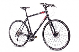 CHRISSON Vélos de montagnes CHRISSON Vélo de cross 28" Roadgun 2.0 avec 18 vitesses Shimano Deore XT / SORA noir, taille du cadre : 55 cm