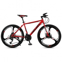 COSCANA vélo COSCANA Vélos De Montagne 21-30 Vitesses, VTT 26 Pouces, Vélo De Montagne à Cadre en Acier à Haute Teneur en Carbone avec Double Frein à Disque pour Hommes Et FemmesRed-24 Speed