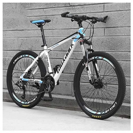 COSCANA vélo COSCANA Vélos De Montagne pour Adultes 26 Pouces 21-30 Vitesses VTT Suspension Avant VTT Vélos pour Hommes Et Femmes avec Double Frein à DisqueBlue-30 Speed