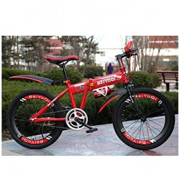 Dapang vélo Dapang 20" Mountain Bike - Red, Green & Black, 17" Steel Frame with 21 Speed Front and Rear mudguards Front and Rear Mechanical Disc Brake, Red