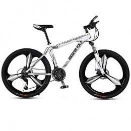 DGAGD Vélos de montagnes DGAGD 26 Pouces VTT Adulte Vitesse Variable Double Frein à Disque en Alliage d'aluminium vélo tri-Cutter-Blanc_21 Vitesses