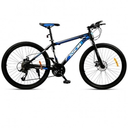 DGAGD Vélos de montagnes DGAGD Vélo de Neige Gros Pneu 4.0 épais et Large 24 Pouces Frein à Disque VTT Roue à Rayons-Bleu Noir_21 Vitesses