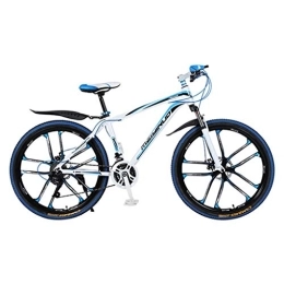 Dsrgwe Vélos de montagnes Dsrgwe VTT, VTT, Bicycles en Alliage d'aluminium léger Unisex, Double Frein à Disque et Suspension Avant, 26 Pouces Roue (Size : 21-Speed)