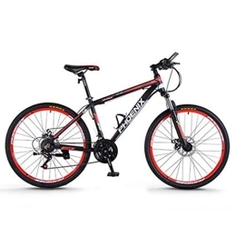 Dsrgwe vélo Dsrgwe VTT, VTT, Cadre en Alliage d'aluminium Vélos hardtails, Double Frein à Disque et Suspension Avant, 26 Pouces, 27.5inch Roues (Color : Black+Red, Size : 27.5inch)