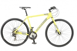 Falcon vélo FALCON Trafic Vlo de Montagne pour Homme 'Jaune, 48, 3cm Pouces en Aluminium, 21-Speed Rigide Fourchette Lame Droite Doux 700C Pneus