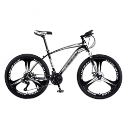 FBDGNG Vélos de montagnes FBDGNG VTT de 66 cm - Vélo urbain de ville - 21 / 24 / 27 vitesses - Fourche de suspension et frein à double disque (taille : 27 vitesses, couleur : noir)