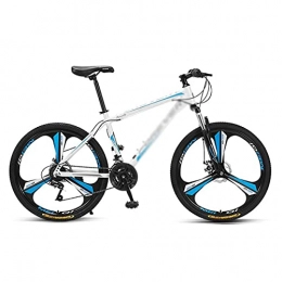 FBDGNG Vélos de montagnes FBDGNG VTT pour adultes et adolescents 24 / 27 vitesses, cadre en acier au carbone, roues de 66 cm, système de frein à double disque (taille : 24 vitesses, couleur : bleu)