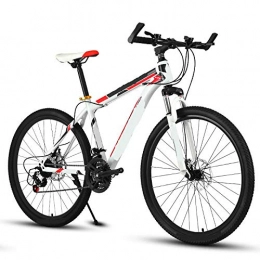 FingerAnge vélo FingerAnge vLo De Montagne Vitesse Variable, Absorption des Chocs Vitesse Variable Freins Double Disque Hommes Et Femmes vLo Tudiant Adulte WhiteRed