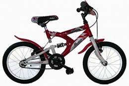 FREJUS vélo FREJUS SUSPENSIÓN TRASERA 16" - VTT suspensue Unisex, 1 Vitesse, Cadre en Acier, Rouge