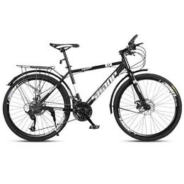 GAOTTINGSD Vélos de montagnes GAOTTINGSD Vélo de Montagne Adulte VTT Adulte VTT Vélo Route Vélos Vitesse réglable for Les Hommes et Les Femmes 26po Roues Double Disque de Frein (Color : Black, Size : 30 Speed)