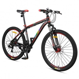 Giow vélo Giow Vlos de Montagne 27 Vitesses, vlo de Montagne Semi-Rigide Suspension Avant, vlo Tout-Terrain pour Femmes Adultes Hommes avec Frein Disque Double, Noir, 26 Pouces