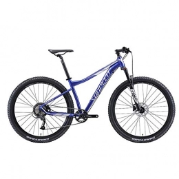 Giow vélo Giow Vlos de Montagne 9 Vitesses, VTT Semi-Rigide pour Grandes Roues pour Adultes, vlo Suspension Avant Cadre en Aluminium, vlo de Montagne, Bleu