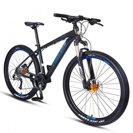 Giow Vélos de montagnes Giow VTT 27, 5 Pouces, VTT Semi-Rigide 27 Vitesses pour Adulte, Cadre en Aluminium, VTT Tout Terrain, sige rglable, Bleu