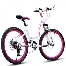 GPAN vélo GPAN 24 Pouces Vélo de Montagne Femmes VTT Mountain Bicycles, Double Freins A Disque, 27 Vitesses, Convient pour la Hauteur 145-165cm