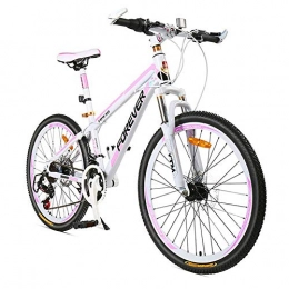 GPAN vélo GPAN 24 Pouces Vélo VTT Vélo de Montagne pour Femmes, 24 Vitesses, Double Freins A Disque, Mountain Bicycles All Terrain, B