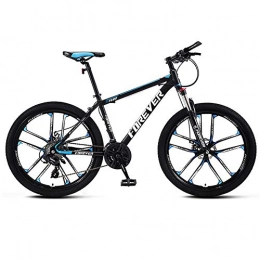 GPAN vélo GPAN 26 Pouces Vélo VTT pour Adulte Hommes et Femmes, 21 Vitesses, Double Freins A Disque, Jantes d'une Seule Pièce, Blue