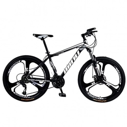 Great vélo GREAT Vélo VTT, Vélo De Montagne, 26 Pouces Poignée Antidérapante Bike Haute-Carbon Steel Vélo Vélo Vélo 3-Spoke Vélo Dual Suspension pour Hommes Et Femmes 160-185cm(Size:24 Speed, Color:Black)