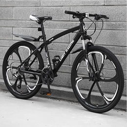 Great vélo GREAT Vélo VTT, Vélo De Montagne pour Adultes, Roues De 26 Pouces Vélo en Carbone Acier 21 / 24 / 27 Vélos De Routes Rapides Vélos De Montagne De La Montagne en Suspension(Size:24 Speed, Color:Black)