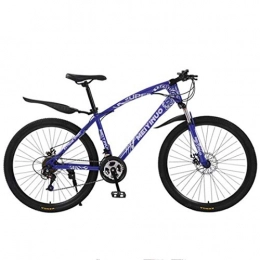 GXQZCL-1 Vélos de montagnes GXQZCL-1 VTT, vlo Tout Terrain, Mountain Bike, 26" Cadre en Acier au Carbone Vlos Ravine, Suspension Double Disque de Frein Avant MTB Bike (Color : Blue, Size : 21 Speed)
