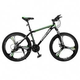GXQZCL-1 Vélos de montagnes GXQZCL-1 VTT, vlo Tout Terrain, Mountain Bike, Cadre en Acier au Carbone Hardtail Montagne Vlos, Double Frein Disque et Suspension Avant, 26 Pouces Roue MTB Bike (Color : Green, Size : 27-Speed)