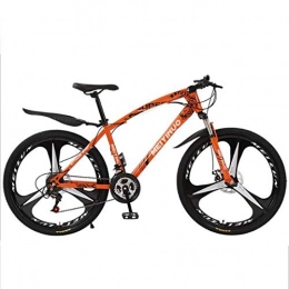 GXQZCL-1 Vélos de montagnes GXQZCL-1 VTT, vlo Tout Terrain, Mountain Bike, Cadre en Acier au Carbone Vlos hardtails, Suspension Double Disque de Frein Avant et 26" Mag Wheel MTB Bike (Color : Orange, Size : 27 Speed)