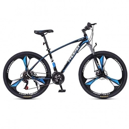 GXQZCL-1 Vélos de montagnes GXQZCL-1 VTT, vlo Tout Terrain, VTT, 26inch Mag Roue, Vlos Cadre en Acier au Carbone, 24 Vitesse, Double Frein Disque et Suspension Avant MTB Bike (Color : Black+Blue)