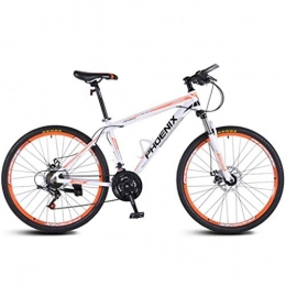 GXQZCL-1 Vélos de montagnes GXQZCL-1 VTT, vlo Tout Terrain, VTT, Cadre en Alliage d'aluminium Vlos hardtails, Double Frein Disque et Suspension Avant, 26 Pouces, 27.5inch Roues MTB Bike (Color : White+Orange, Size : 26inch)