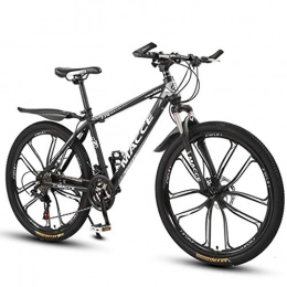 GXQZCL-1 Vélos de montagnes GXQZCL-1 VTT, vlo Tout Terrain, VTT, vlos Hardtail, Double Frein Disque et Suspension Avant, 26 Pouces Roues MTB Bike (Color : Black, Size : 21-Speed)