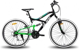 Hiland Vélos de montagnes Hiland VTT 26 pouces 18 vitesses pour jeune, avec fourche de suspension Urban Commuter City - Noir