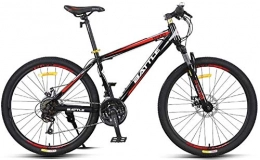 IMBM Vélos de montagnes IMBM 24x Mountain Bikes, 26 Pouces Adulte Haute teneur en Carbone Cadre en Acier Hardtail vélos Tout-Terrain VTT Hommes, Vélos Anti-Slip (Color : Red)