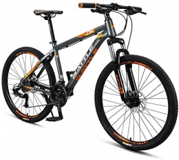 IMBM Vélos de montagnes IMBM 26 Pouces Adultes Mountain Bikes, 27 Vitesse Hardtail VTT avec Double Disque de Frein, Cadre en Aluminium Suspension Avant Tout Terrain Vélo de Montagne