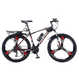 JAMCHE Vélos de montagnes JAMCHE Vélo de Montagne 27, 5 Pouces Roues 24 Vitesses Double Frein à Disque Cadre en Acier au Carbone vélo VTT pour Chemin, Sentier et montagnes / rouge / 27 Vitesses