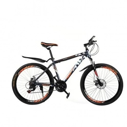 JESU Vélos de montagnes JESU Vélos de Montagne pour Adultes Mountain Trail Bike Bicyclettes en Acier à Haute teneur en Carbone Double Freins à Disque Vélo de Montagne, Darkblue, 20 inch