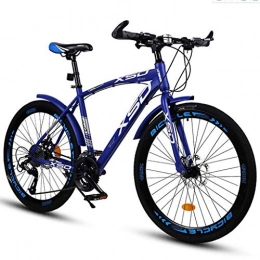 JLQWE Vélos de montagnes JLQWE VTT Vélo de Montagne Mountain Bike 26" Double Pleine Suspension 21 Vitesse Légère Armature en Acier Carbone De Frein À Disque for Les Femmes Hommes (Color : Blue, Size : 21speed)