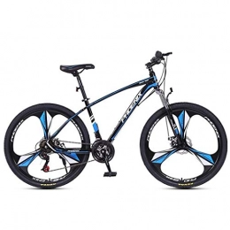 JLQWE Vélos de montagnes JLQWE Vélo VTT VTT, 26 / 27 Pouces Vélos Hommes / Femmes, Cadre en Acier Au Carbone, Suspension Avant Disque De Frein, 24 Vitesse Roues Spoke (Color : Blue)