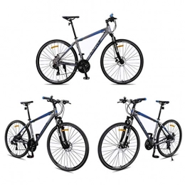 JLQWE Vélos de montagnes JLQWE Vélo VTT VTT, 26 Pouces en Alliage D'aluminium Mountain Bicycles, Double Disque Et Frein Suspension Avant Verrouillage, 27 Vitesses (Color : Blue)