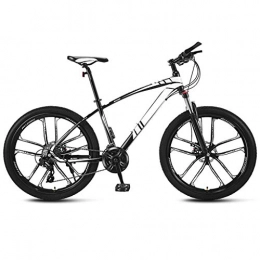 JXJ Vélos de montagnes JXJ 26 Pouces VTT Vélo en Acier à Haute Teneur en Carbone, 21 / 24 / 27 / 30 Vitesses Vélo de Montagne avec Double Frein à Disque pour Hommes et Femmes