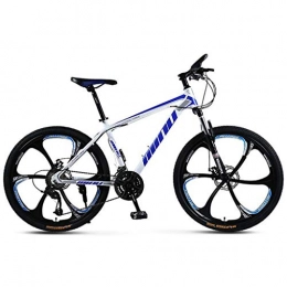 Kays Vélos de montagnes Kays VTT Vélo de Montagne 26" Hommes / Femmes Montagne Vélos 21 / 24 / 27 / 30 VTT Vélo Léger Délais Cadre en Acier Au Carbone De Suspension Disque De Frein Avant (Color : Blue, Size : 21speed)