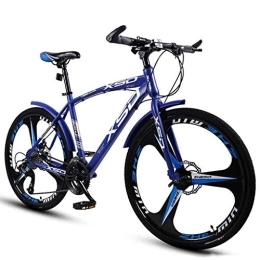 Kays vélo Kays VTT Vélo de Montagne 26" Mountain Bicycles 21 / 24 / 27 / 30 Unisexe VTT Vélo Délais Lightweight Carbon Cadre en Acier Double Suspension Frein À Disque (Color : Blue, Size : 21speed)