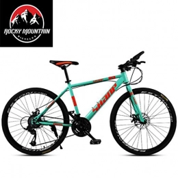 Kays Vélos de montagnes Kays VTT Vélo de Montagne 26 Pouces Vélos De Montagne Léger en Alliage D'aluminium Cadre 21 / 24 / 27 / 30 Suspension Avant Disque Délais Frein Jante (Color : Green, Size : 27speed)